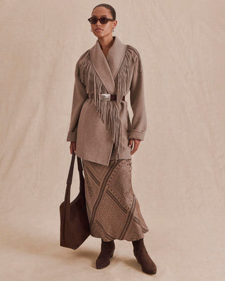 Splendid - Sandra Fringe Jacket - Taupe Grey | Splendid