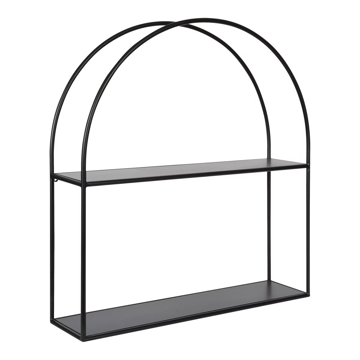 24" x 26" Monroe Metal Arch Shelf Black - Kate & Laurel All Things Decor | Target