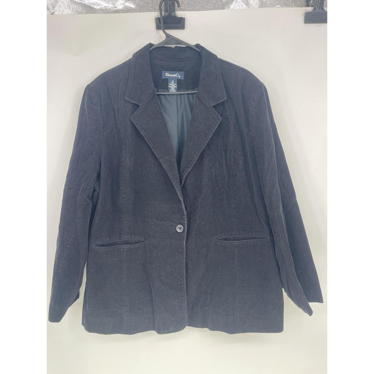 Denim & Co. Women's Plus size Jacket - Black - XXL | Depop US
