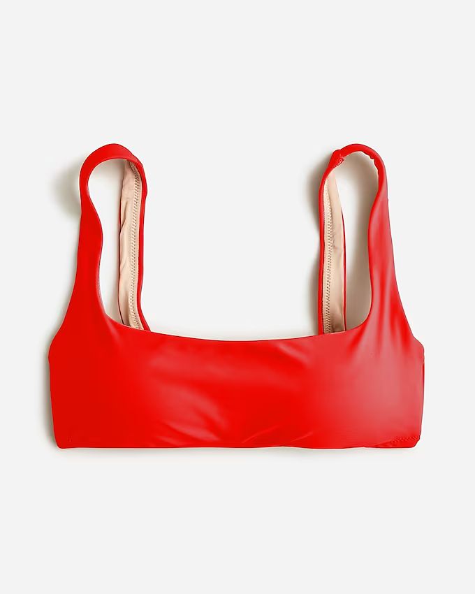 Squareneck bikini top | J.Crew US