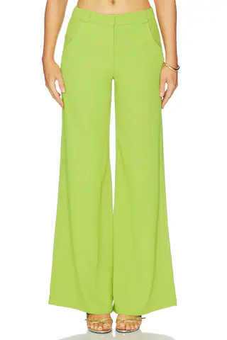 Amanda Uprichard Saddler Pants in Palmetto from Revolve.com | Revolve Clothing (Global)