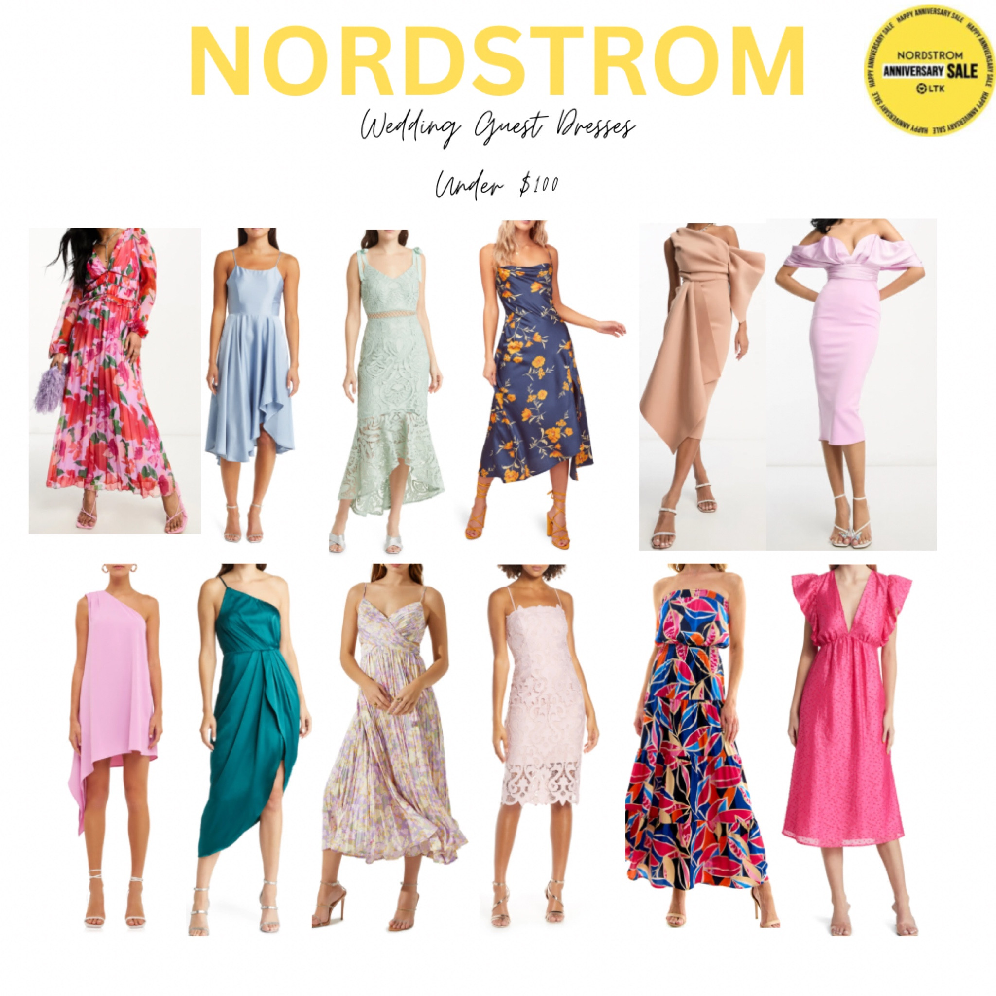 Wedding guest dresses under $100 from Nordstrom 🤍✨

Floral dresses, cocktail dresses, midi dresses, one shoulder dress, asymmetrical dress, blue dress, green dress, neutral dress 

#LTKunder100 #LTKwedding #LTKxNSale