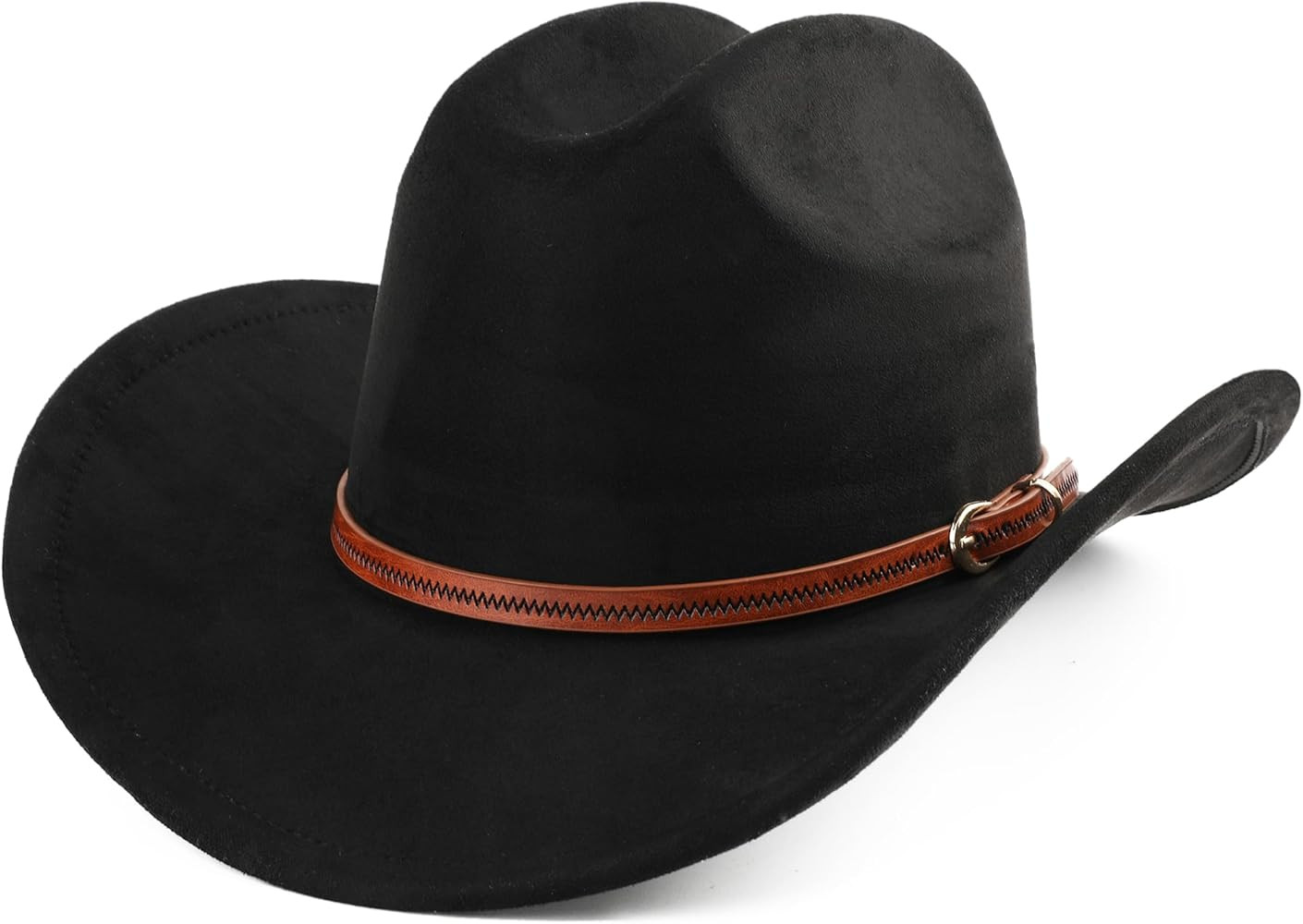 Cowboy Hat for Women and Men Wide Brim Western Cowgirl Hat | Amazon (US)