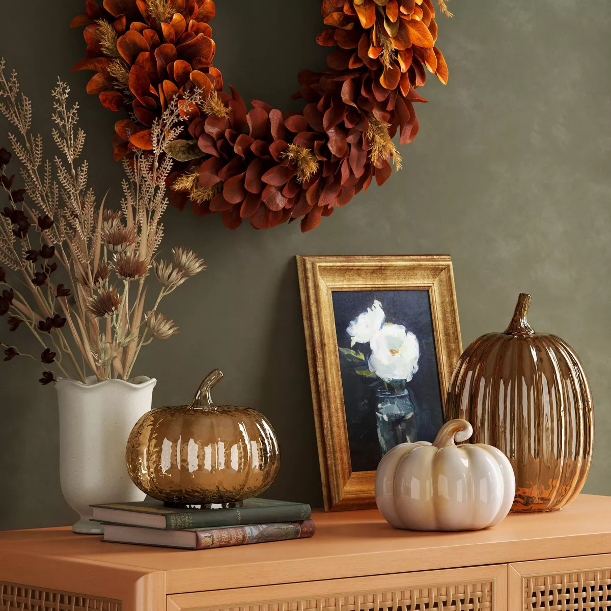 Glass Pumpkin Amber - Threshold™ | Target