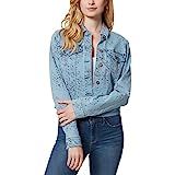 Jessica Simpson womens Peony Relaxed Denim Jacket, Whirling Cheetah, Small US | Amazon (US)