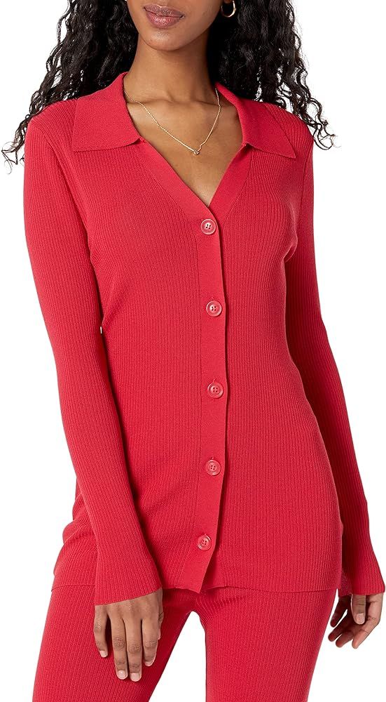 The Drop Women's Constance Rib Button-Down Sweater | Amazon (US)