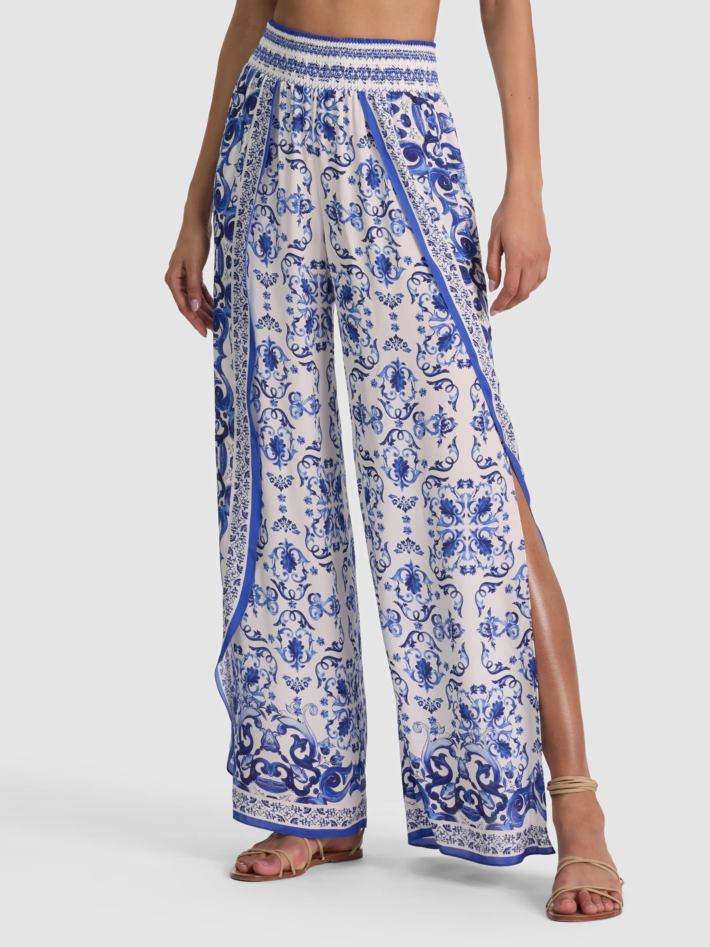 alice + olivia LARISSA OPEN PLEAT PANT | Alice + Olivia