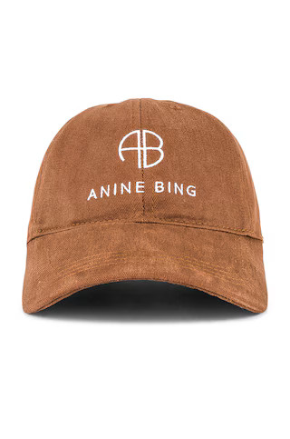 ANINE BING Jeremy Baseball Cap in Dark Camel from Revolve.com | Revolve Clothing (Global)
