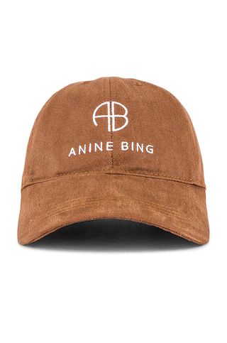 ANINE BING Jeremy Baseball Cap in Dark Camel from Revolve.com | Revolve Clothing (Global)