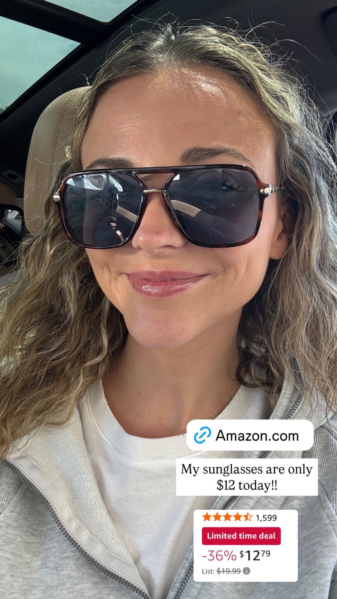 My sunglasses are only $12 today!!

#LTKStyleTip #LTKFindsUnder100 #LTKFindsUnder50