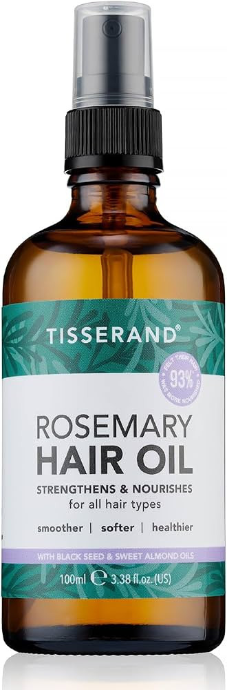 Tisserand - Natural Pure Rosemary Hair Oil in Spray Bottle – Contains Essential Oil - Hair Care... | Amazon (UK)