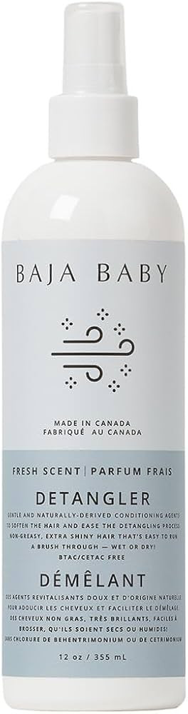 Baja Baby Hair Detangler - Organic, Gluten-Free, Vegan, EWG VERIFIED™ - Ideal for Sensitive Ski... | Amazon (US)