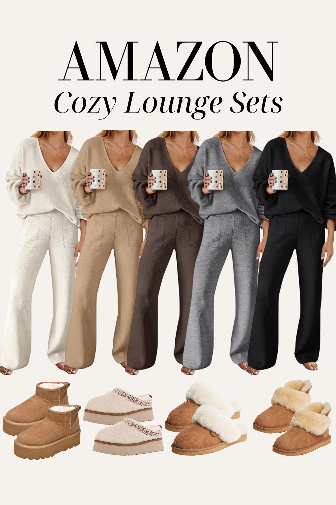 Amazon cozy lounge set! I wear size small 

Matching set, fall set, loungewear, Amazon find, Amazon style, Ugg boots, neutral outfits 

#LTKStyleTip #LTKFindsUnder50