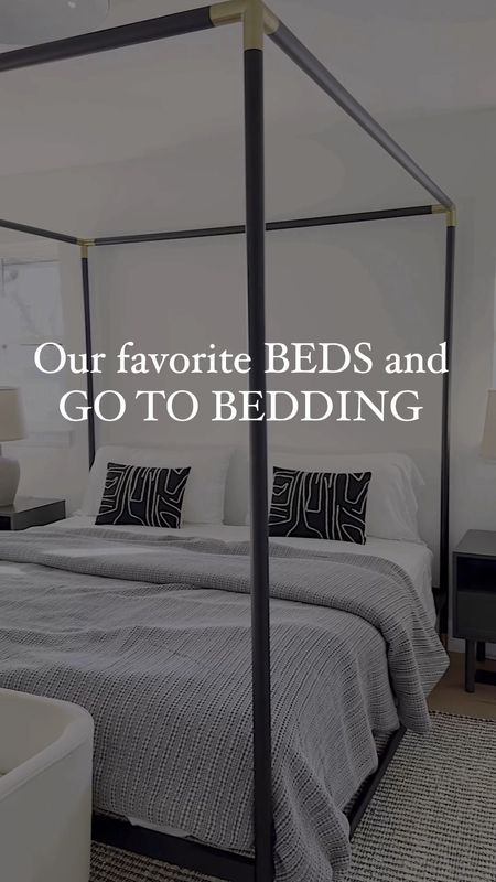 YOU GUYS! Our spindle bed is on sale for $350, you can get this black and gold canopy bed for that price too, are you kidding me? And our bedroom canopy bed is on sale too.  Also on sale - our favorite pottery barn duvet AND the best sheets ever @cozyearth you can get for 40 percent off with code ccandmike40.  I just had to share these amazing deals.  Comment "