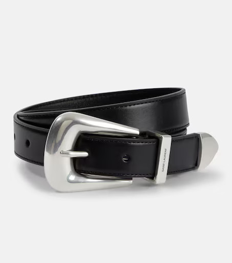 Saint Laurent Folk leather belt | Mytheresa (UK)