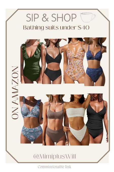 Amazon bathing suits under $40! 

Swimswear | swim | bathing suit | one piece | vacation | summer outfit | beach vacation 
Follow @mimipluswill for more! 

#LTKFindsUnder50 #LTKSwim #LTKStyleTip