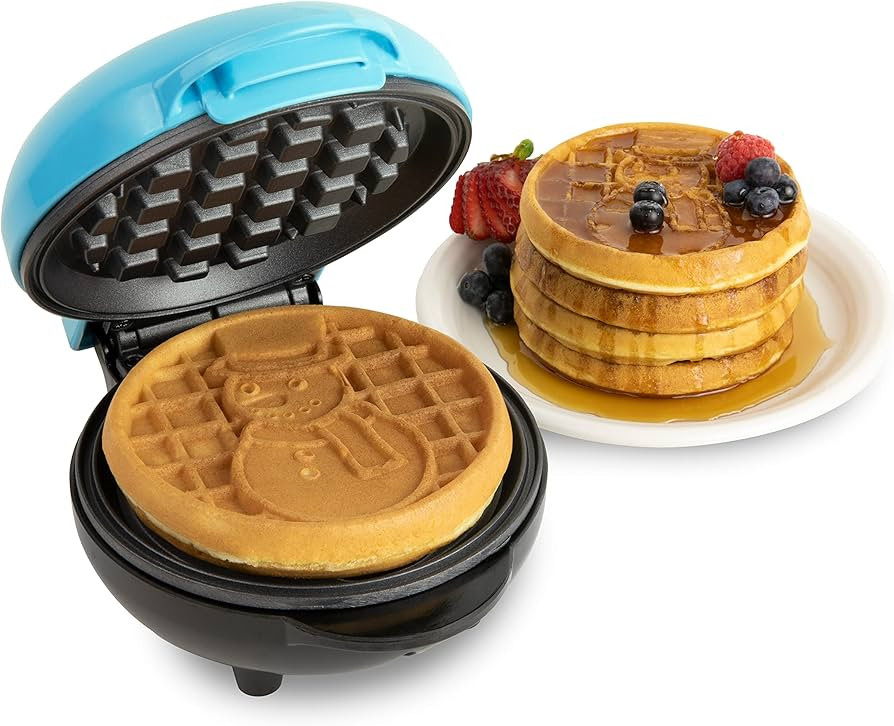Nostalgia MyMini Personal Electric Snowman Waffle Maker, 5-Inch Cooking Surface, Waffle Iron for ... | Amazon (US)