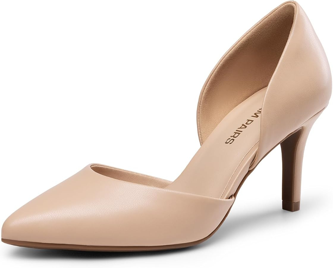 DREAM PAIRS Women's High Heel Closed Toe Dress Shoes Pumps Elegant Stiletto D'Orsay Slip On | Amazon (US)