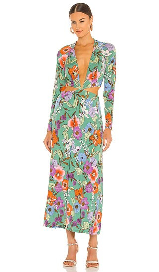 Assi Dress in Green Vintage Floral | Revolve Clothing (Global)