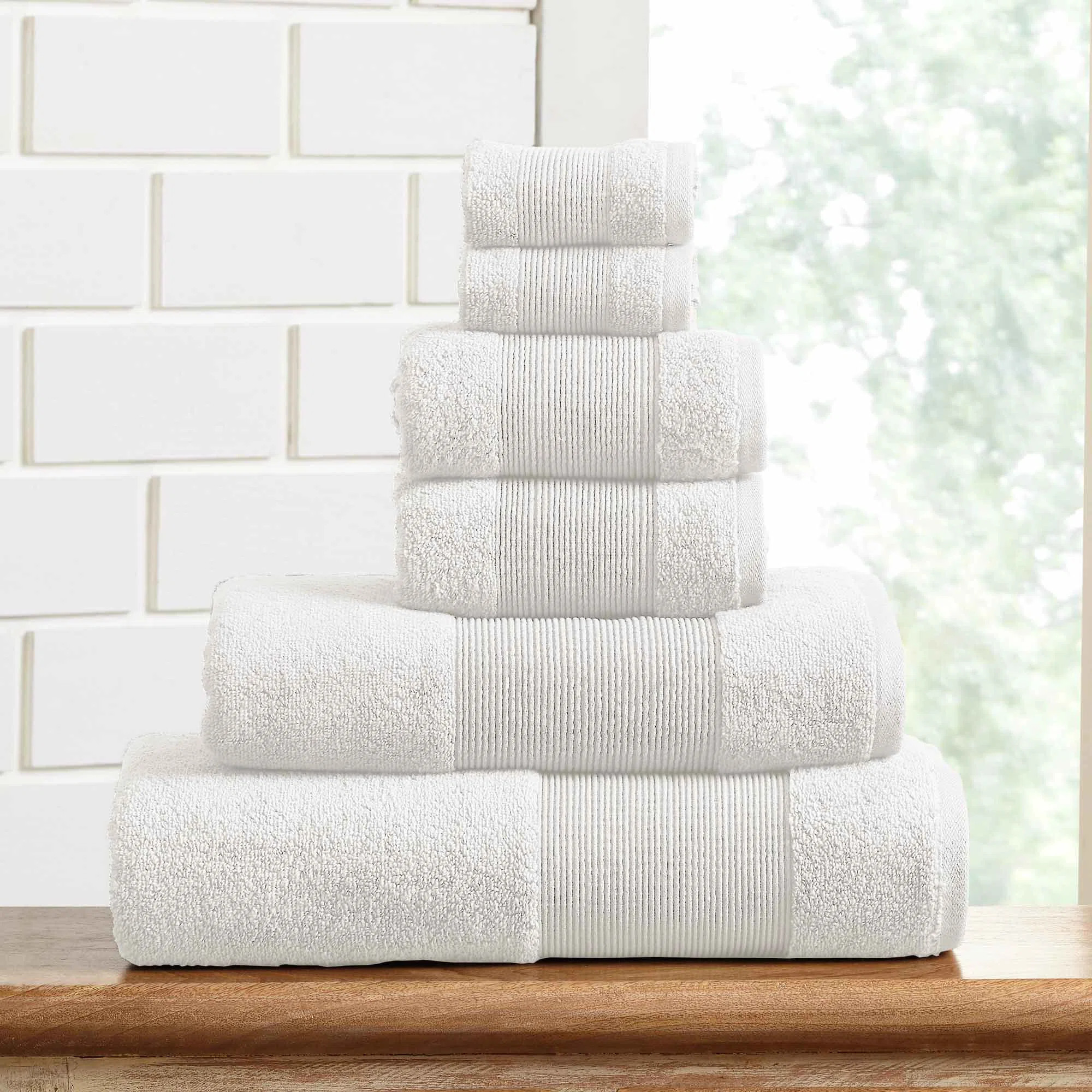 Modern Threads - Air Cloud 6-Piece 100% Zero-Twist Cotton Towel Set - Bath Towels, Hand Towels, &... | Wayfair North America
