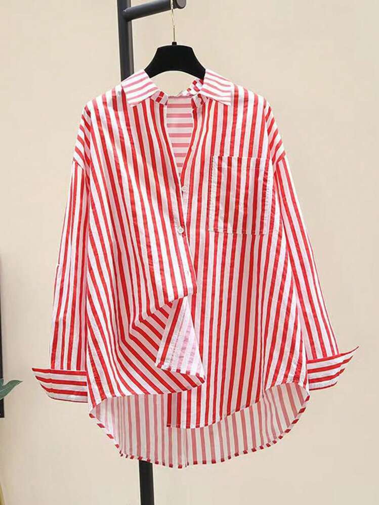 Camisa a rayas  | SHEIN