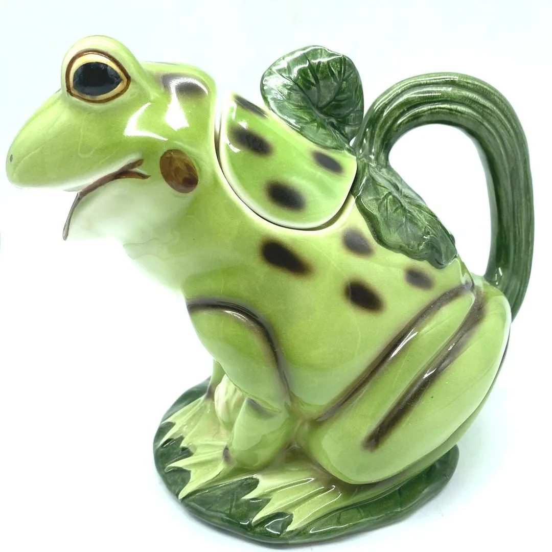 VTG Hand Painted Frog Teapot/Pitcher, Ceramic, Takahashi made in Japan Kitsch | Etsy (US)