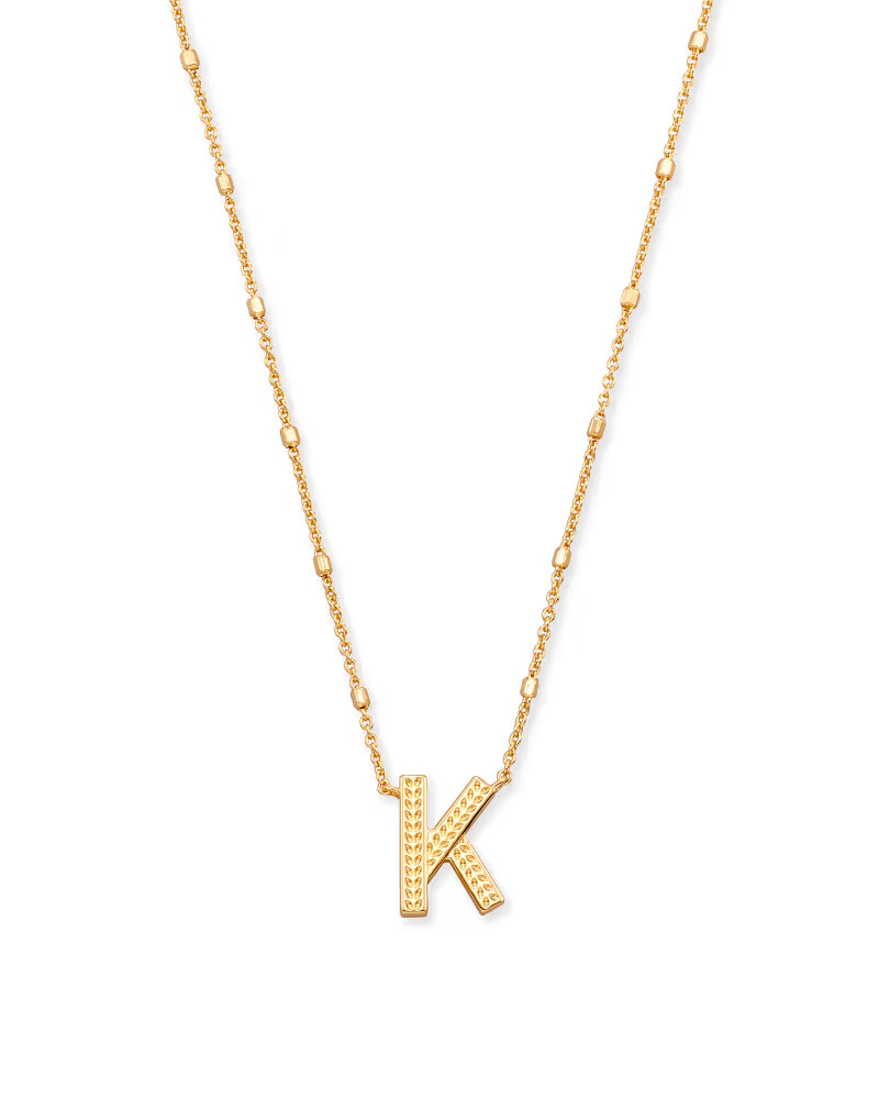 Letter A Pendant Necklace in Gold | Kendra Scott | Kendra Scott