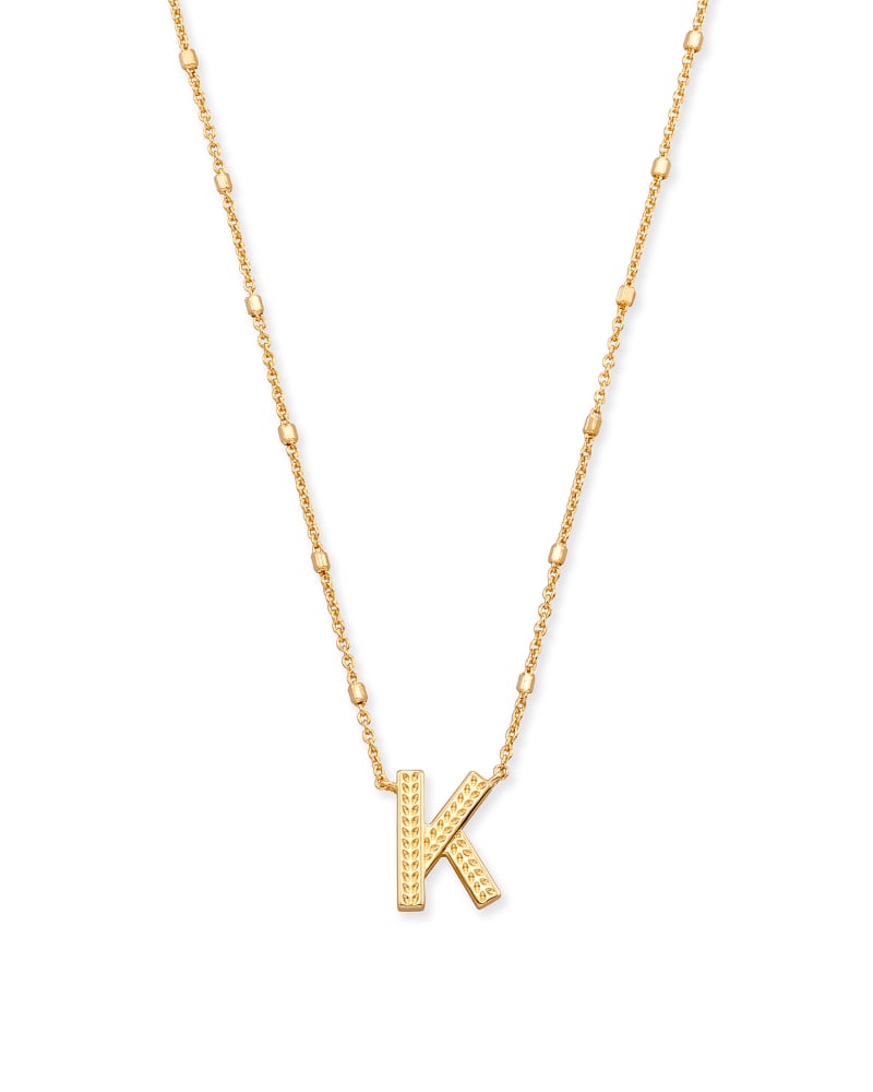 Letter K Pendant Necklace in Gold | Kendra Scott