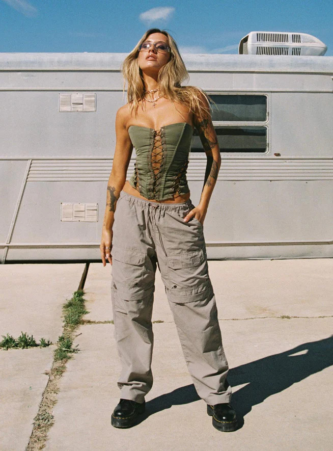 Stefanni Cargo Pants Beige | Princess Polly US