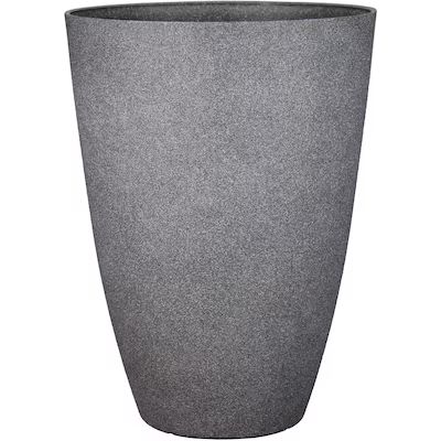 allen + roth 15.28-in W x 21.71-in H Grey Resin Planter Lowes.com | Lowe's