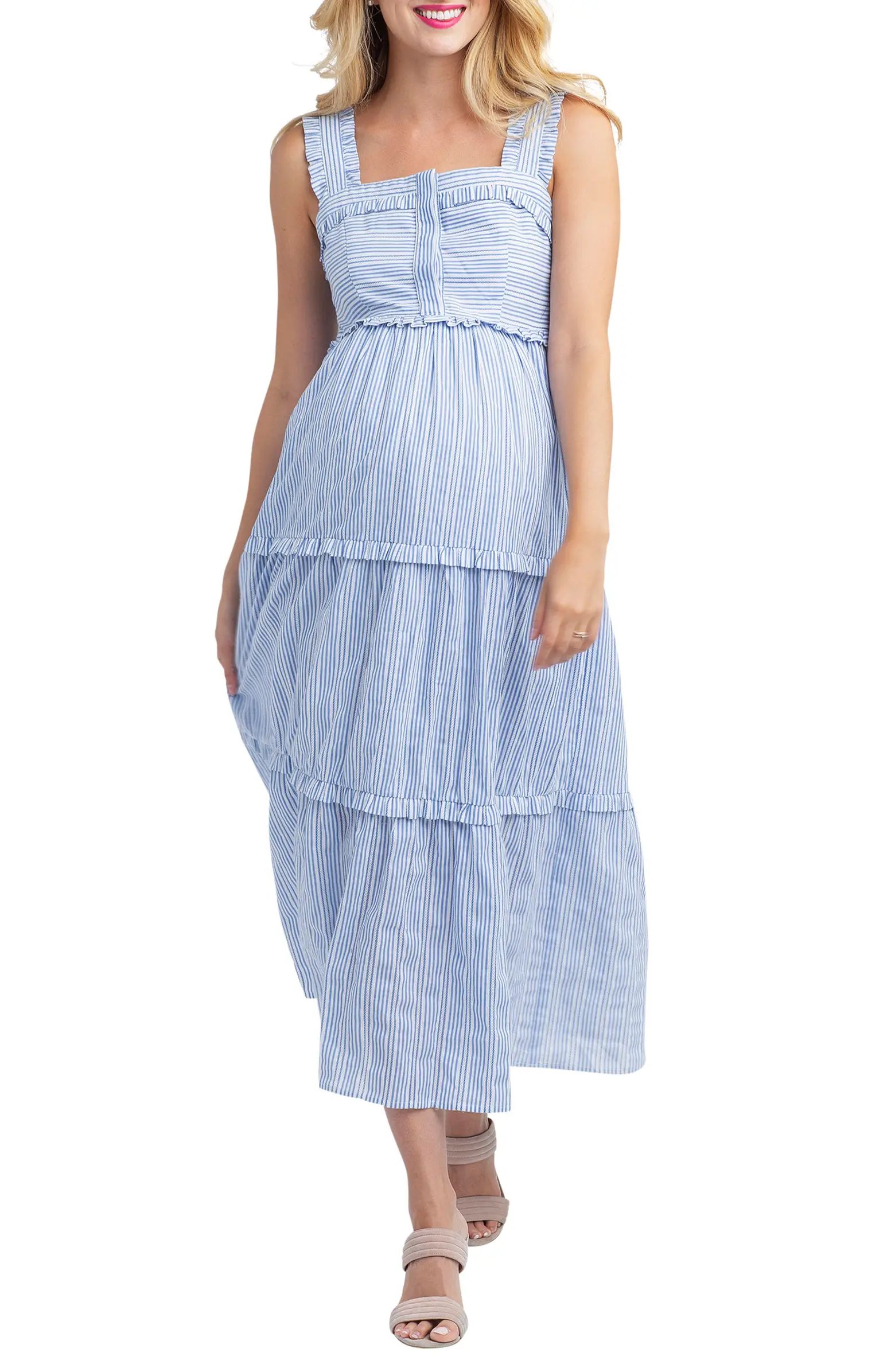 Emma Maternity/Nursing Midi Sundress | Nordstrom