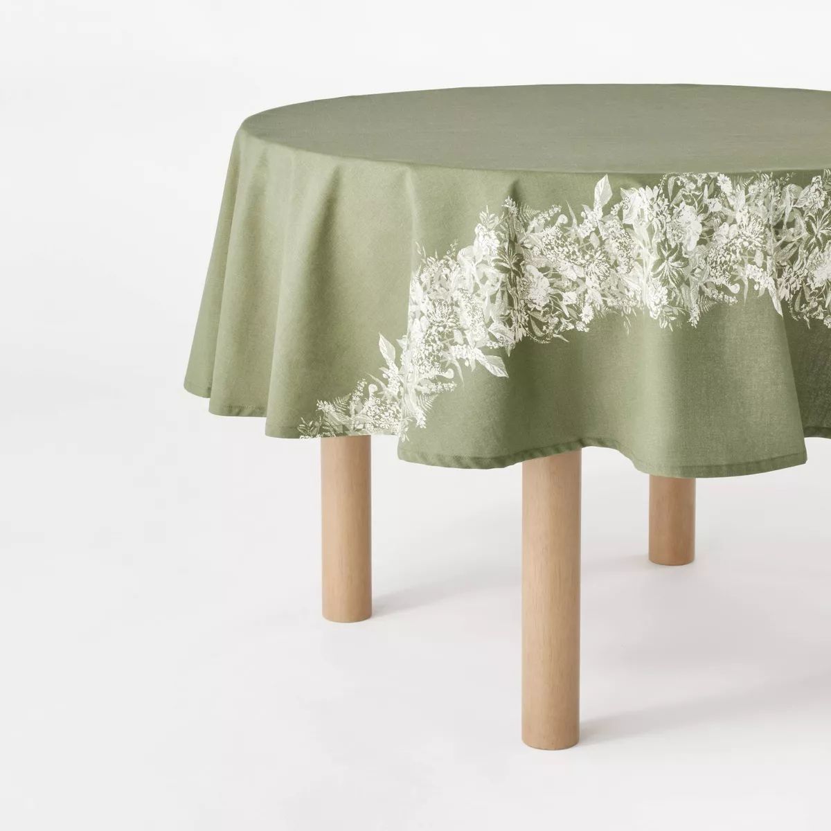 70" Round Floral Tablecloth - Threshold™ designed with Studio McGee | Target