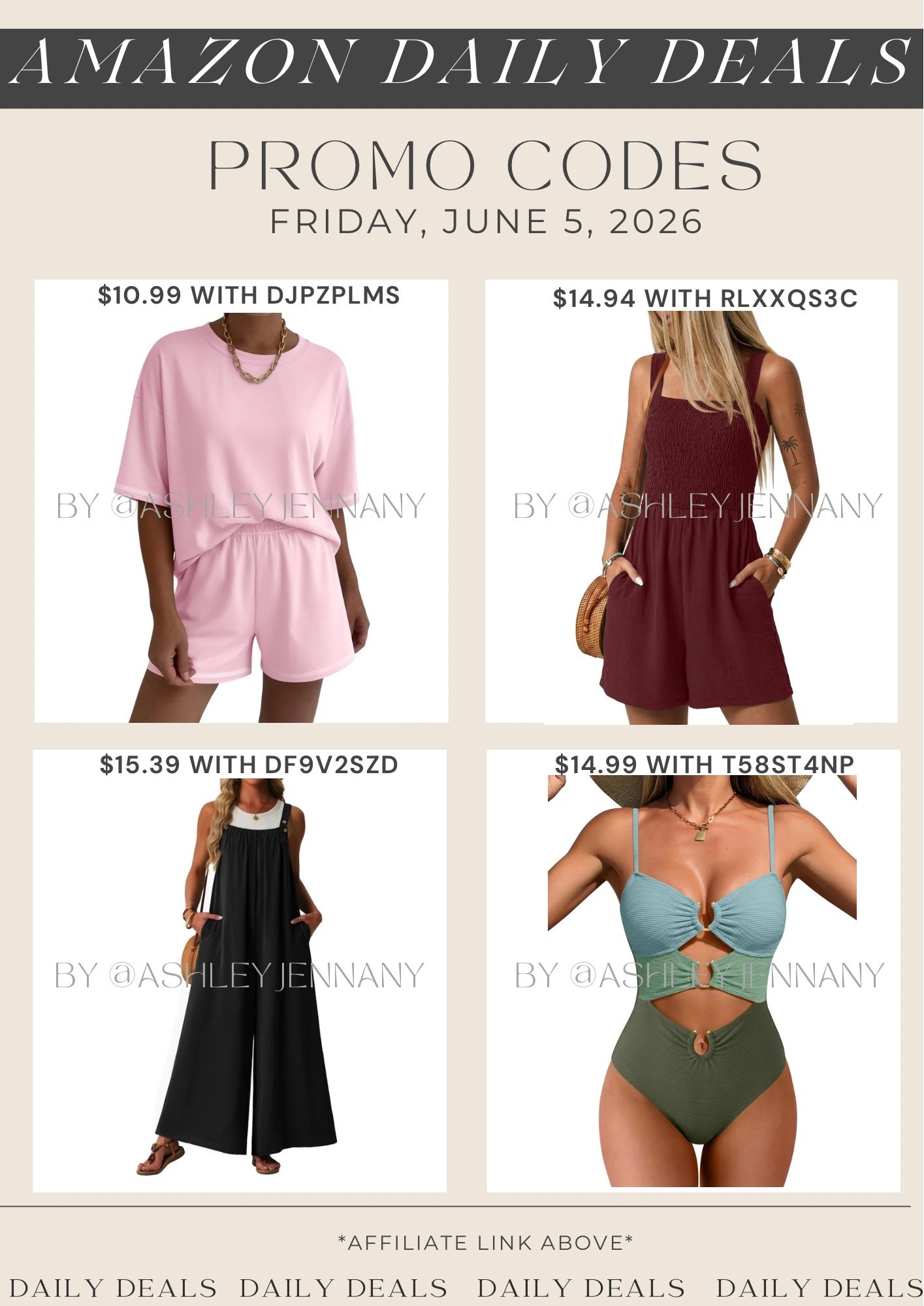 Amazon deals

#LTKMidsize #LTKSaleAlert #LTKootd