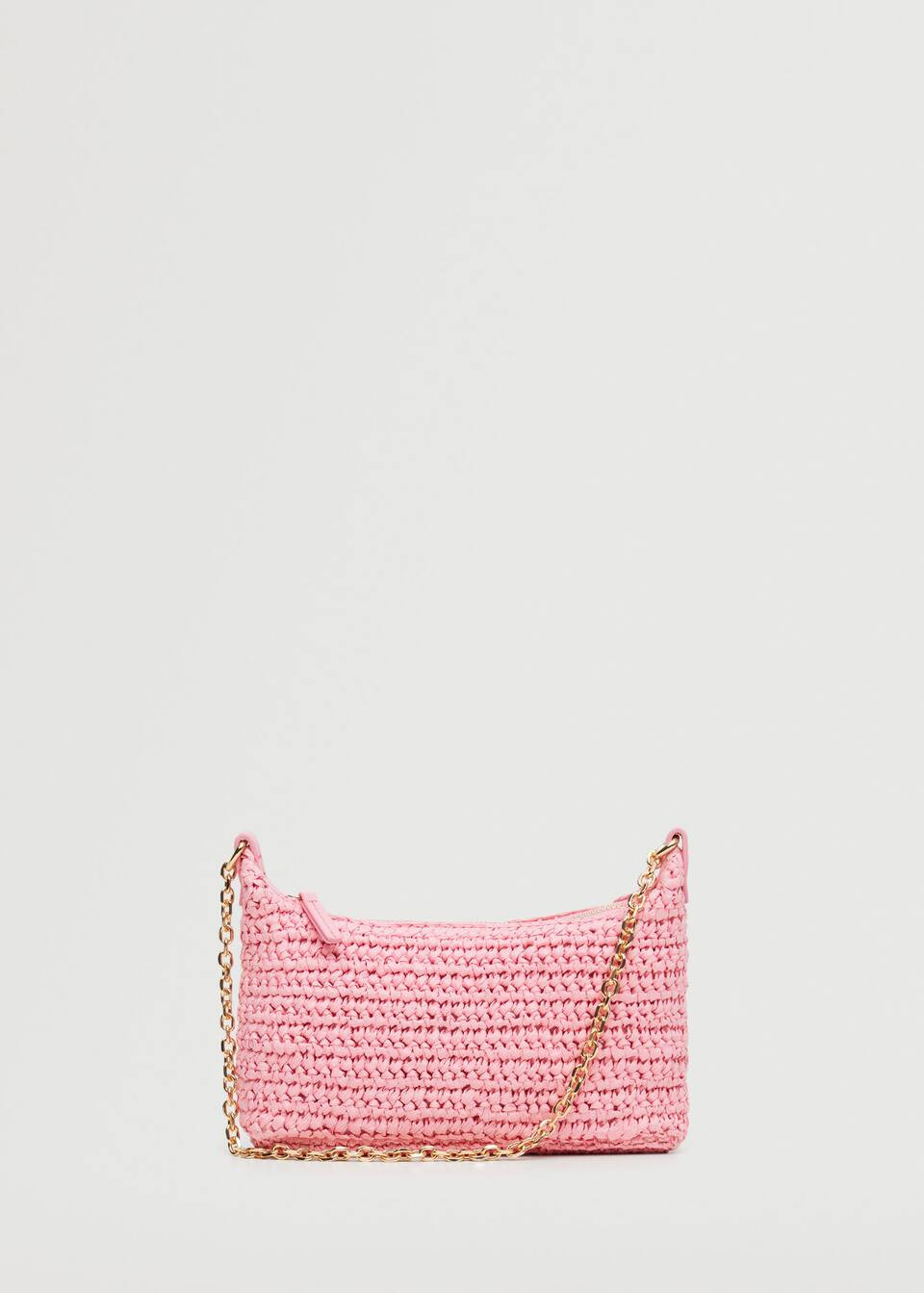 Shoulder raffia bag | MANGO (UK)