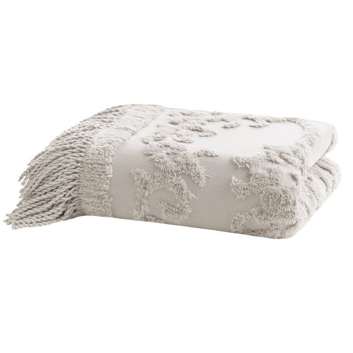 60"x50" Mila Cotton Tufted Throw Blanket | Target