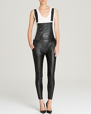 Black Orchid Overalls - Skinny Faux Leather | Bloomingdale's (US)