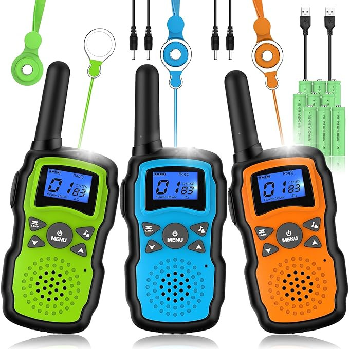 Wishouse Walkie Talkies Rechargeable for Kids Adults Long Range,Xmas Birthday Gift for Boys Girls... | Amazon (US)
