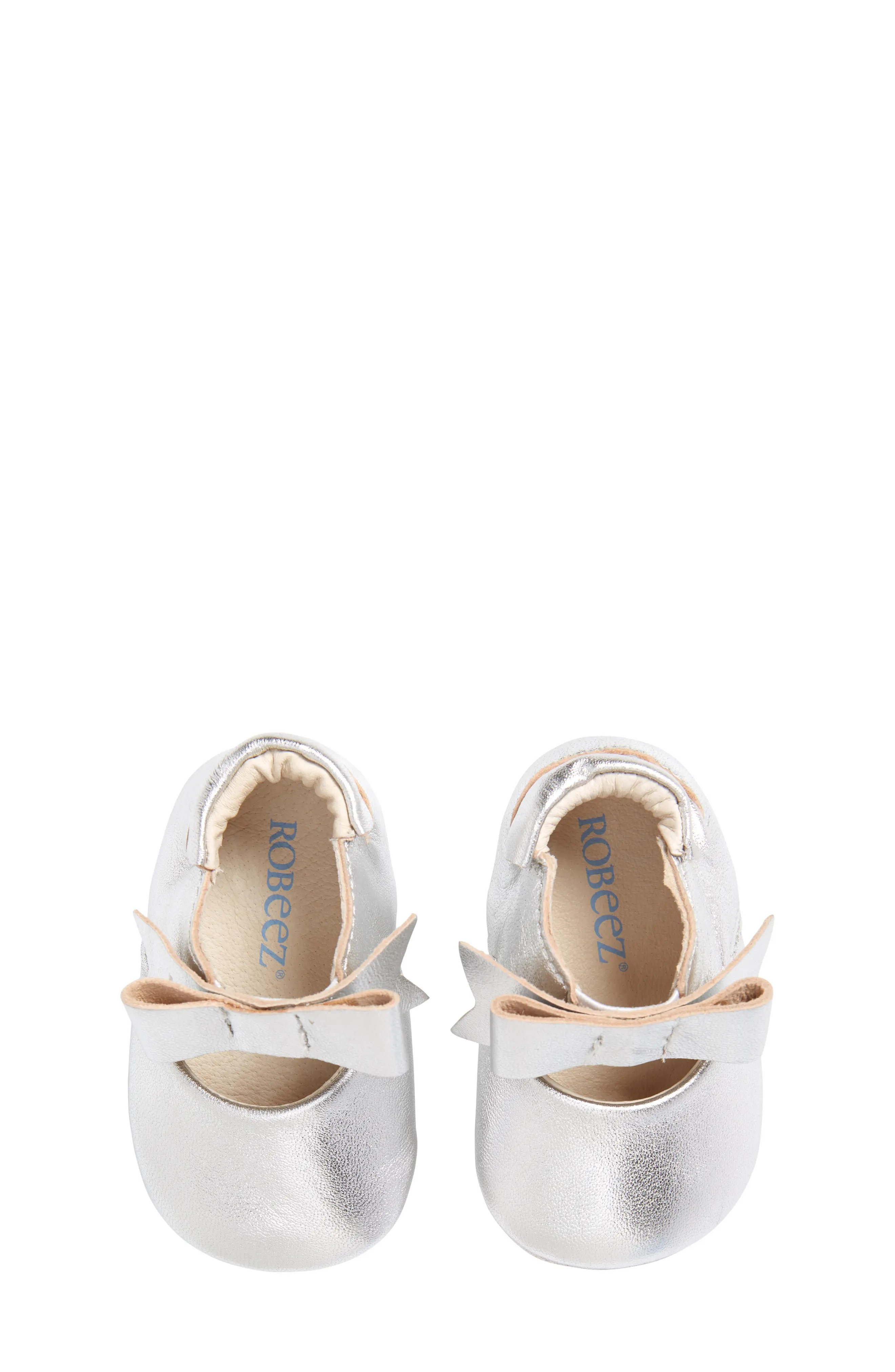 Toddler Girl's Robeez Sofia Mary Jane Crib Shoe, Size 18-24 months - Metallic | Nordstrom