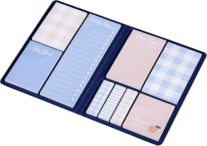 Draper James Magnolia Sticky Notes Self Stick Notepad Set, Includes 6 Pads and 3 Page Markers, Fl... | Amazon (US)