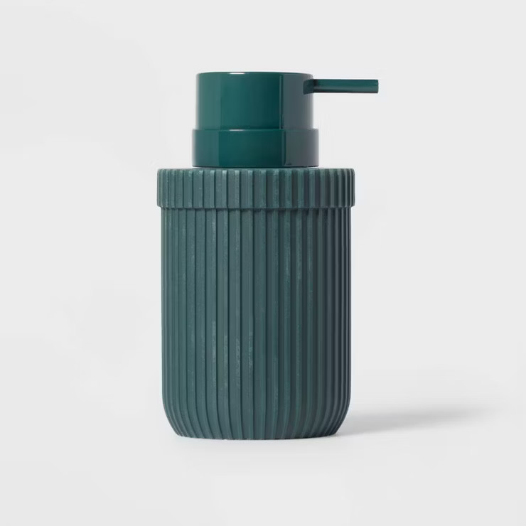 Ribbed Soap Pump Green - Room Essentials™ | Target