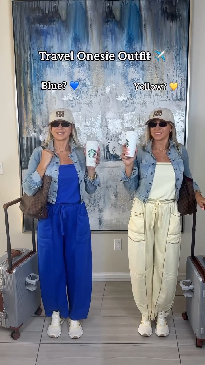 The easiest airport outfit formula ✈️ One-piece amazon travel outfit + denim layer + sneakers = done ✔️ Perfect comfy travel outfit for flights and vacation days 🤍


airport outfit, travel outfit, travel onesie, comfy airport outfit, one piece outfit, amazon fashion, travel day outfit, airport style, comfy travel clothes, vacation outfit, athleisure style

#LTKActive #LTKTravel #LTKU