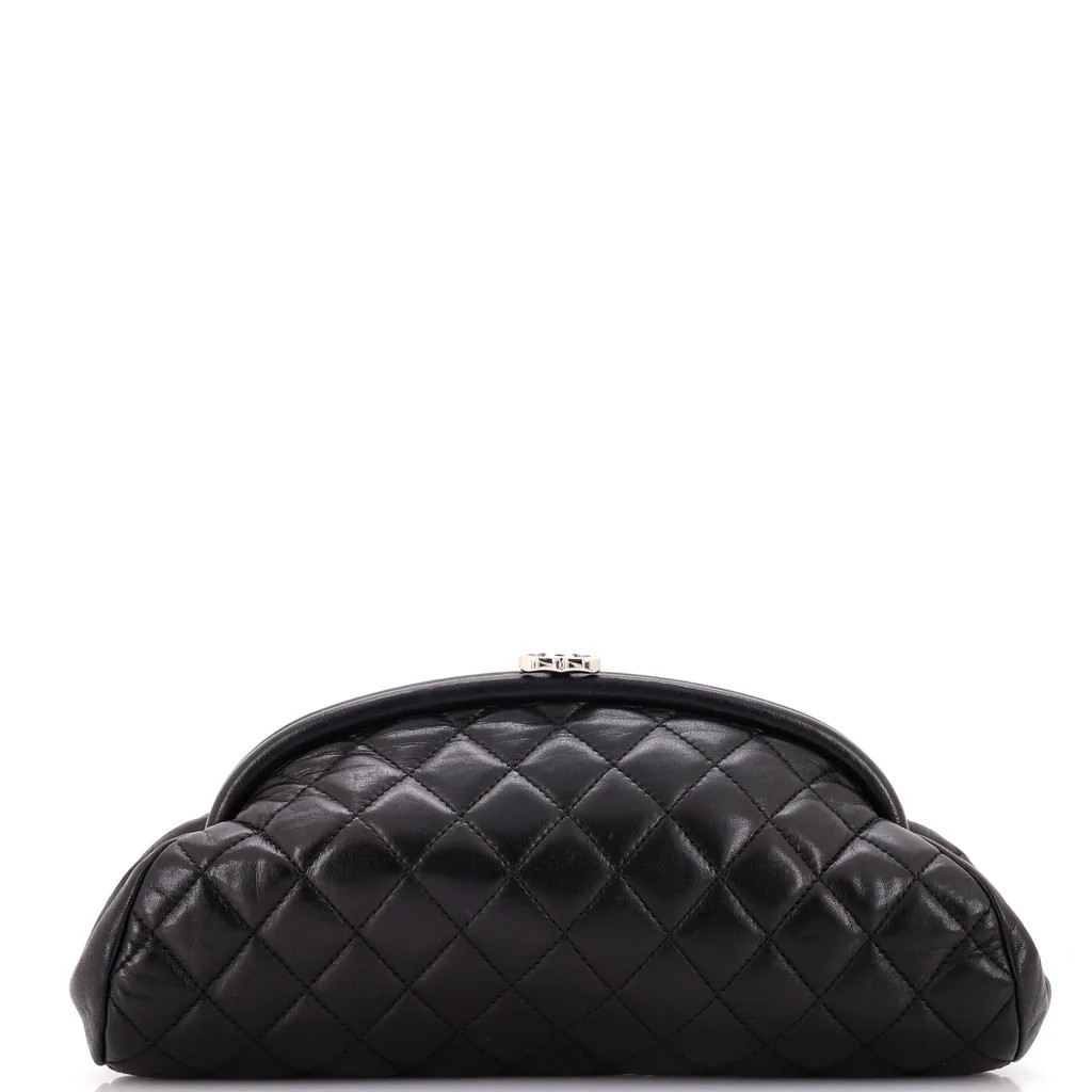 Chanel Timeless Clutch Quilted Lambskin Black 3325811 | Rebag