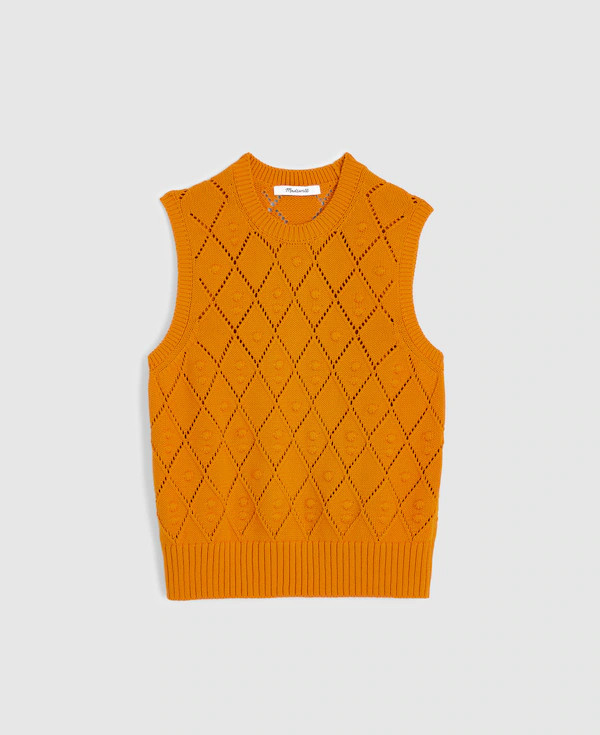 Bauble Pointelle-Stitch Sweater Vest | Madewell
