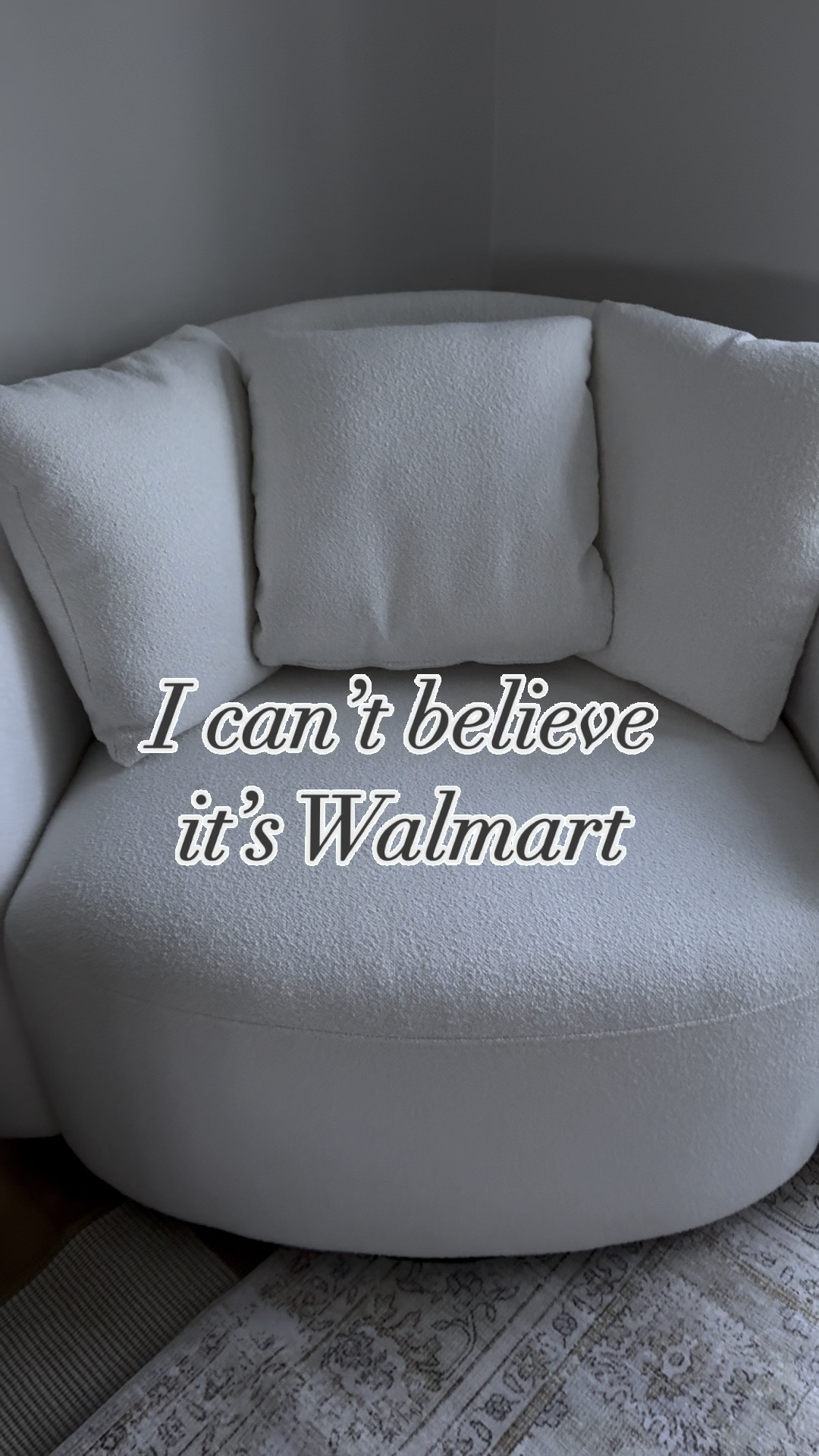 Walmart oversized chair 

#LTKHome #LTKStyleTip #LTKVideo