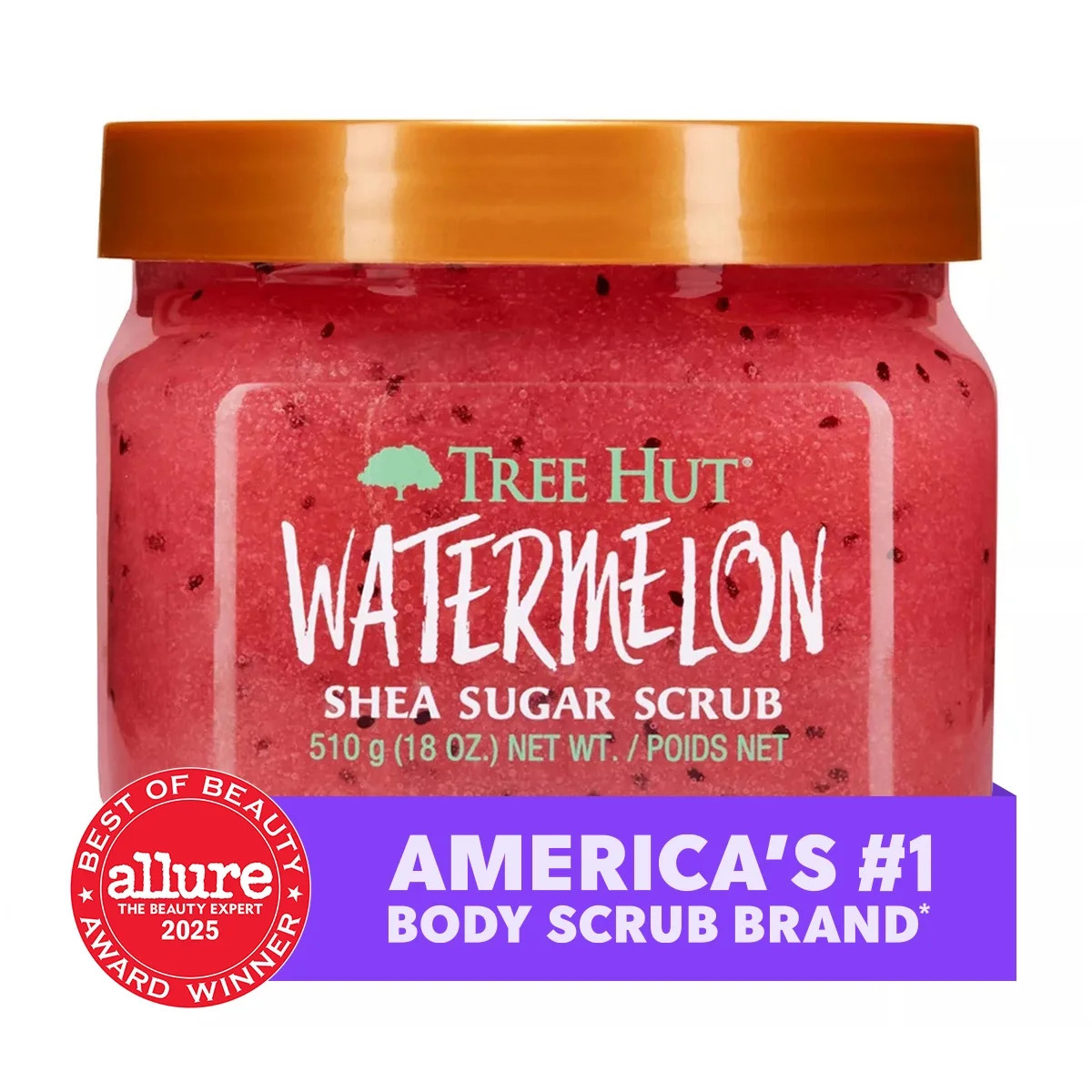 Tree Hut Watermelon Shea Butter Sugar Body Scrub, 18 oz | Walmart (US)