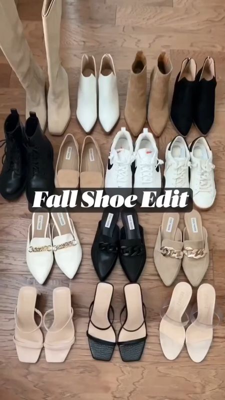 Fall Shoe Edit 
• These shoes have you covered all Fall Season no matter what the occasion. 
• I like neutral color shoes because they go with everything! You can mix and match to wear more than one type of shoe with your outfits to stretch your wardrobe even further! 

These are my Fall Shoe Must Haves:
• Mules 
• Sneakers (fashion & athletic)
• Flats
• Combat Boots 
• Knee high boots 
• Strappy heels 
• Ankle boots 




Fall shoes , womens shoes , fall fashion , mules , boots , knee high boots , booties , ankle boots , strappy heels , combat boots , amazon fashion , target style , target finds , amazon finds , Nordstrom style , Walmart finds , Nike sneaker , #ltkunder100 #ltkstyletip #ltksalealert


#LTKshoecrush #LTKSeasonal #LTKworkwear