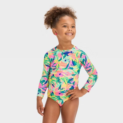 Toddler Girls' Rash Guard Set - Cat & Jack™ | Target