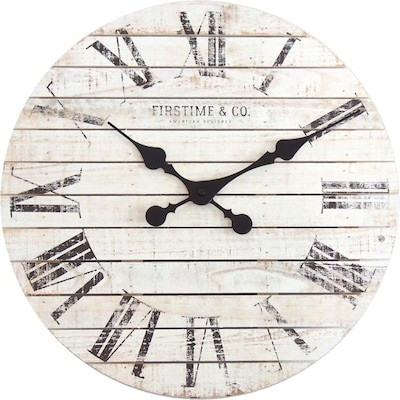 FirsTime FirsTime and Co.® Shiplap Wall Clock | Lowe's