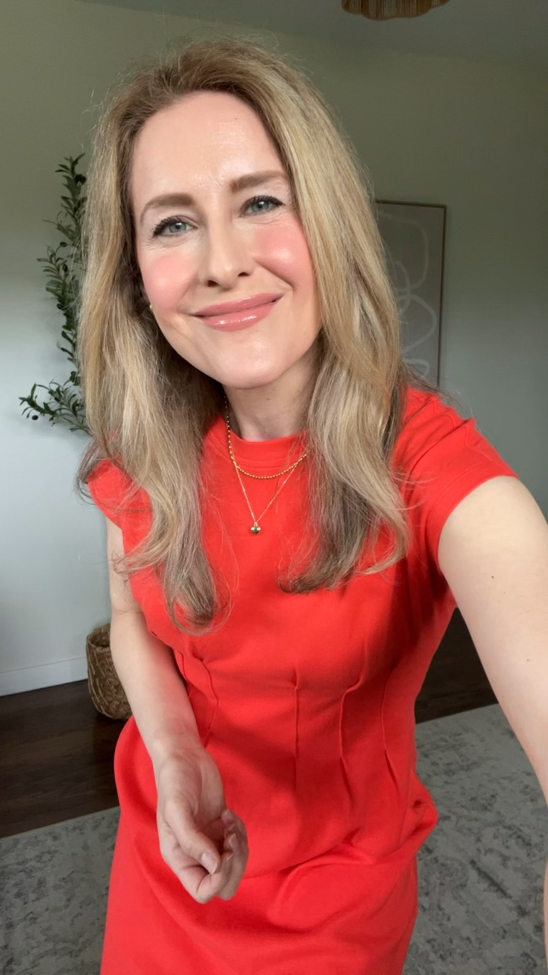 Excited to see this new style at Walmart with the flattering waist detail! I’m wearing my usual size small. Comes in three colors. #walmartfashion