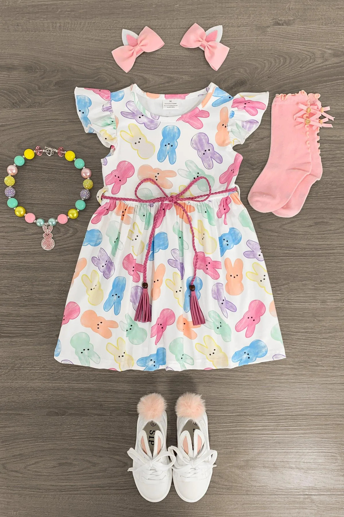Pastel Peep Bunny Dress | Sparkle In Pink